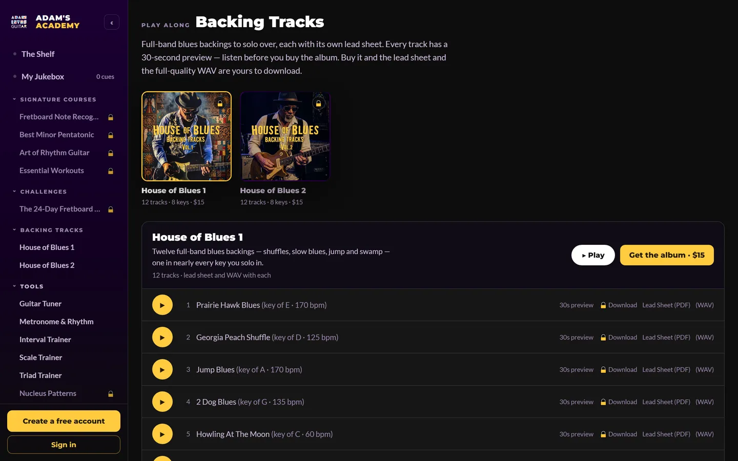 Backing Tracks
